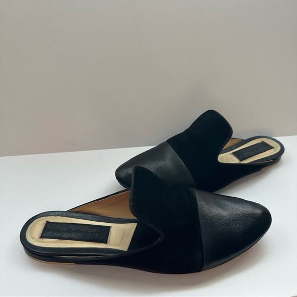 rag & bone Sabine Mule EU 38 Slides Flats Black Leather & Suede - Picture 9 of 9